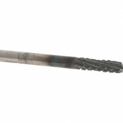 Diamond-Pattern Router Bit: 3/16" Dia, 9/16" LOC, 3/16" Shank Dia, End Mill End