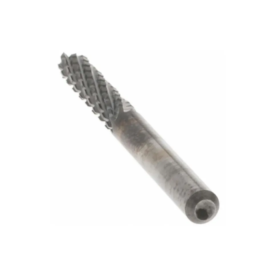 Diamond-Pattern Router Bit: 1/8" Dia, 1/2" LOC, 1/8" Shank Dia, End Mill End