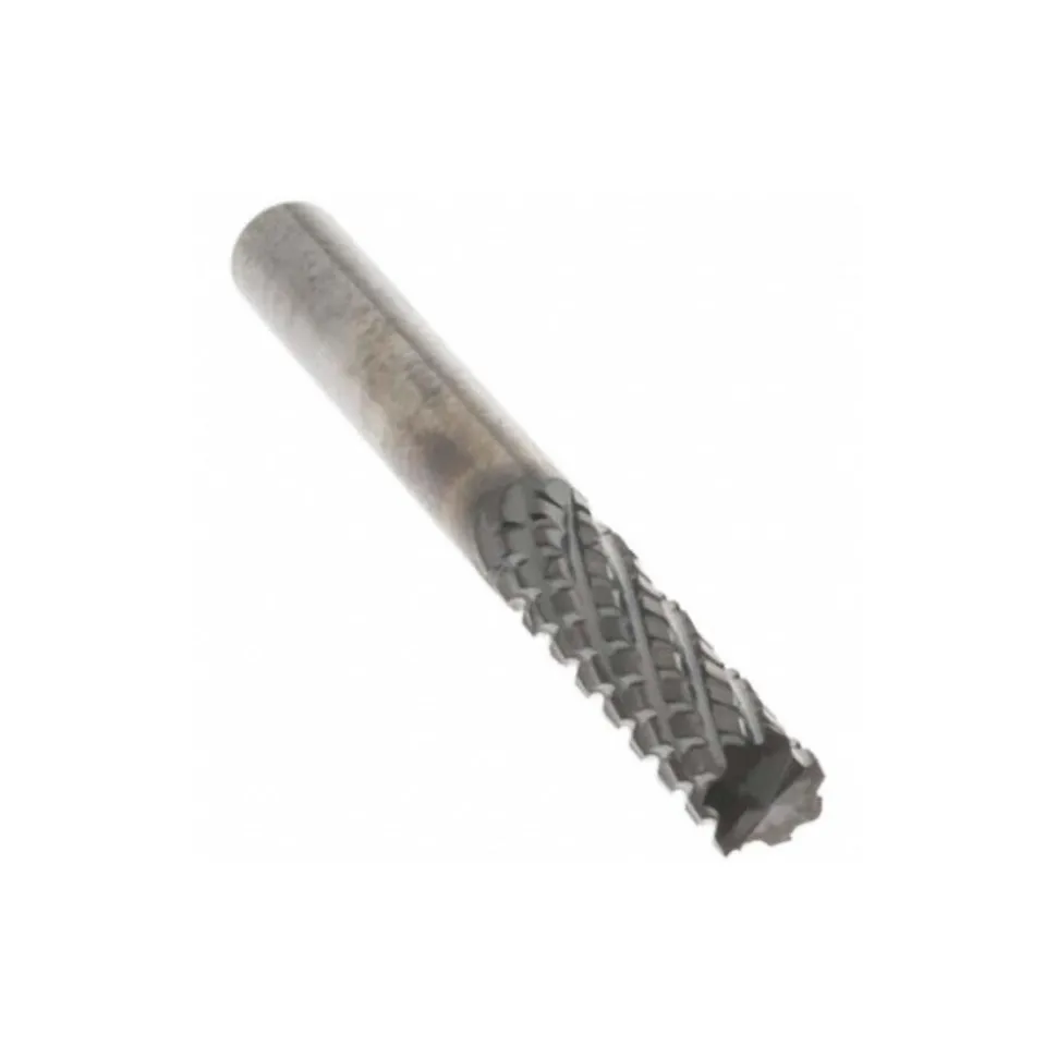 Diamond-Pattern Router Bit: 1/8" Dia, 1/2" LOC, 1/8" Shank Dia, End Mill End