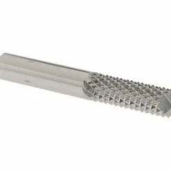Diamond-Pattern Router Bit: 3/8" Dia, 1" LOC, 3/8" Shank Dia, End Mill End