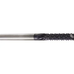 Diamond-Pattern Router Bit: 3/8" Dia, 1" LOC, 3/8" Shank Dia, End Mill End