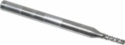 Diamond-Pattern Router Bit: 1/16" Dia, 3/16" LOC, 1/8" Shank Dia, End Mill End