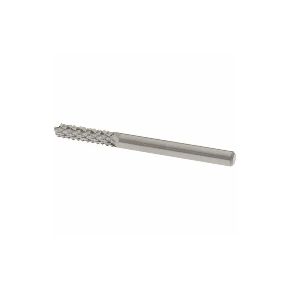 Diamond-Pattern Router Bit: 1/8" Dia, 7/16" LOC, 1/8" Shank Dia, End Mill End