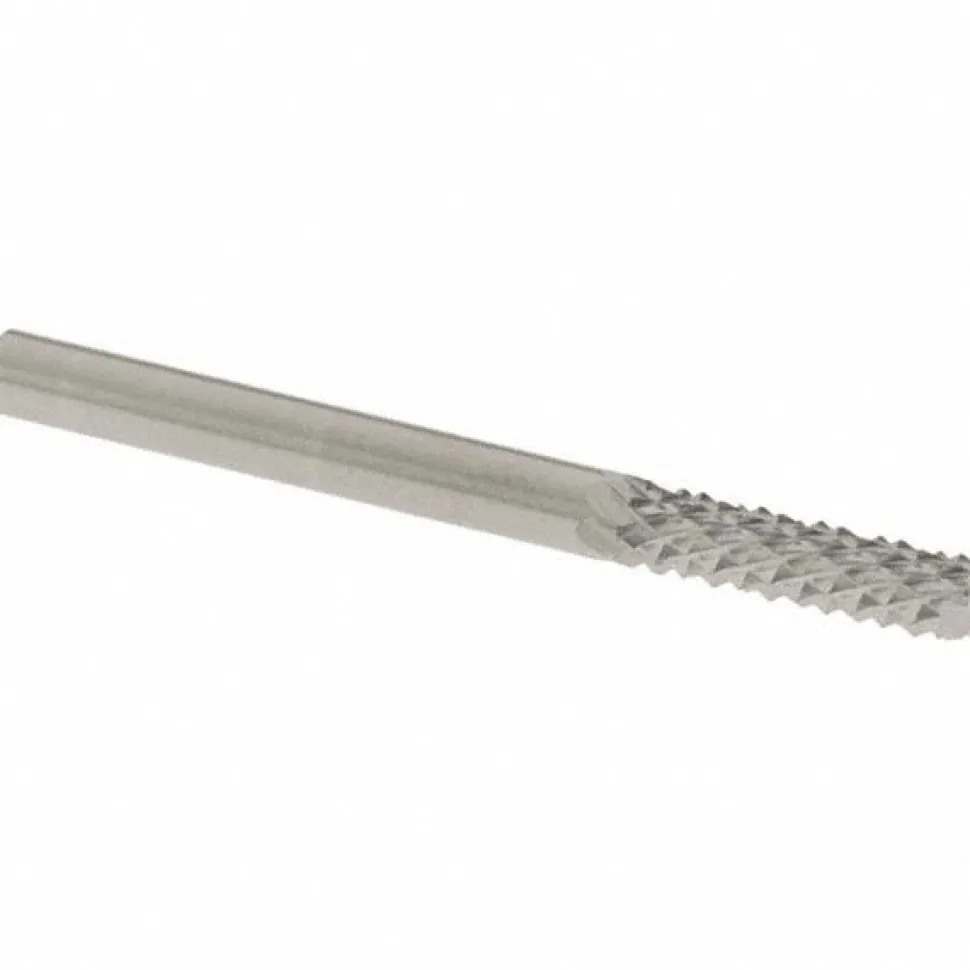 Diamond-Pattern Router Bit: 1/8" Dia, 7/16" LOC, 1/8" Shank Dia, End Mill End
