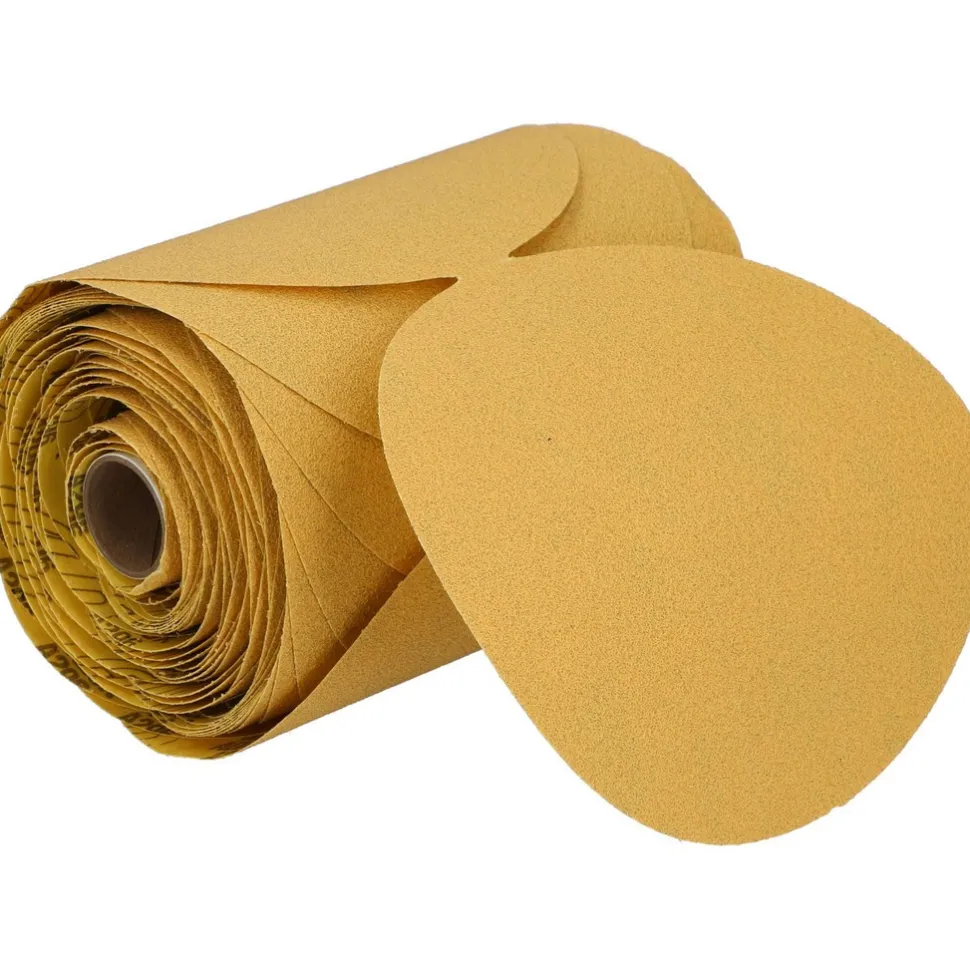 6" Dia PSA Disc Roll: 80 Grit, Aluminum Oxide