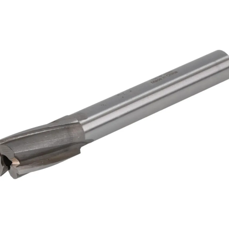13/16" Dia, 5/8" Shank, Dia, 3 Flutes, Straight Shank, Interchangeable Pilot Counterbore