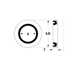 1" Dia, Steel Bearing Closed External Seal for Fixed Dia Housings