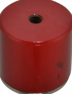 1-3/8" Dia, 1/4-20 Thread, 35 Lb Average Pull Force, Nickel Chrome Plated Alnico Pot Magnets