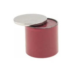 1-1/16" Dia, 1/4-20 Thread, 18 Lb Average Pull Force, Nickel Chrome Plated Alnico Pot Magnets