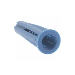 1/4" Dia x 1" OAL, #10 to #12 Screw, Plastic Plug Drywall & Hollow Wall Anchor