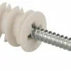 1/4" Dia x 1-1/4" OAL, #6 to #8 Screw, Thermoplastic Alloy Self Drilling Drywall & Hollow Wall Anchor