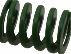 Die Spring: 3/4" Hole Dia, 3/8" Rod Dia, 1" Free Length, Green