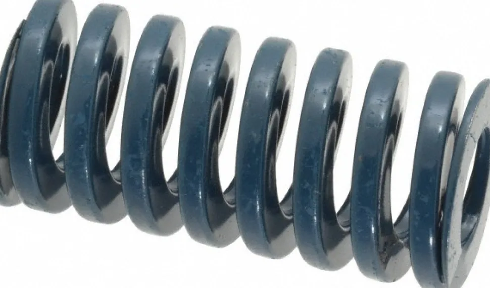 Die Spring: 1" Hole Dia, 1/2" Rod Dia, 2" Free Length, Blue