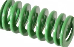 Die Spring: 3/4" Hole Dia, 3/8" Rod Dia, 1-1/2" Free Length, Green