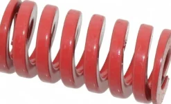 Die Spring: 1" Hole Dia, 1/2" Rod Dia, 2" Free Length, Red