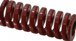 Die Spring: 1" Hole Dia, 1/2" Rod Dia, 2-1/2" Free Length, Red