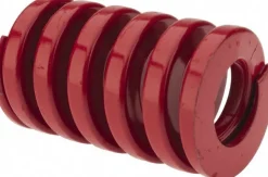 Die Spring: 1-1/4" Hole Dia, 5/8" Rod Dia, 2" Free Length, Red