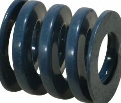 Die Spring: 1" Hole Dia, 1/2" Rod Dia, 1" Free Length, Blue