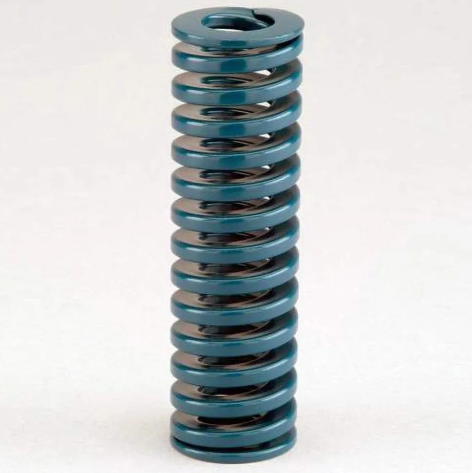 Die Spring: 1-1/4" Hole Dia, 5/8" Rod Dia, 1-1/2" Free Length, Blue