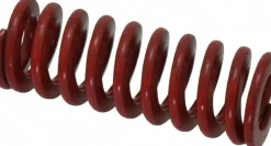 Die Spring: 3/4" Hole Dia, 3/8" Rod Dia, 2" Free Length, Red