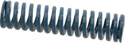 Die Spring: 3/4" Hole Dia, 3/8" Rod Dia, 3" Free Length, Blue