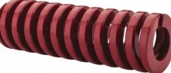 Die Spring: 1" Hole Dia, 1/2" Rod Dia, 3" Free Length, Red