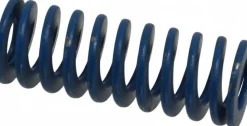 Die Spring: 3/4" Hole Dia, 3/8" Rod Dia, 2" Free Length, Blue