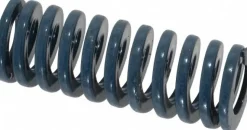 Die Spring: 3/4" Hole Dia, 3/8" Rod Dia, 2" Free Length, Blue
