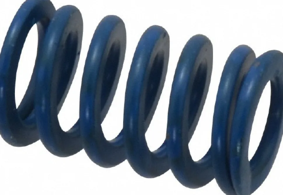 Die Spring: 5/8" Hole Dia, 11/32" Rod Dia, 1" Free Length, Blue