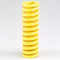 Die Spring: 2" Hole Dia, 1" Rod Dia, 2-1/2" Free Length, Yellow