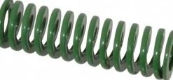Die Spring: 3/4" Hole Dia, 3/8" Rod Dia, 2-1/2" Free Length, Green