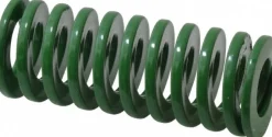 Die Spring: 1" Hole Dia, 1/2" Rod Dia, 2-1/2" Free Length, Green