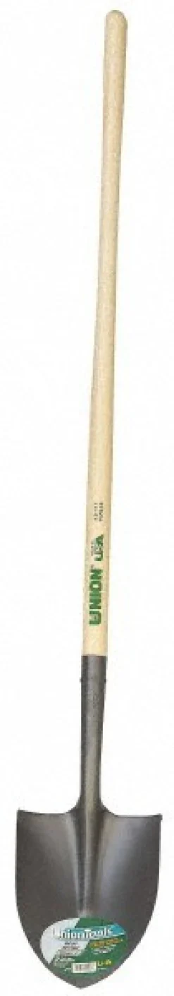 Digging Shovel: Steel, Round, 11.5" Blade Length