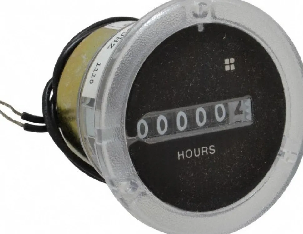 6 Digit Wheel Display Hour Meter