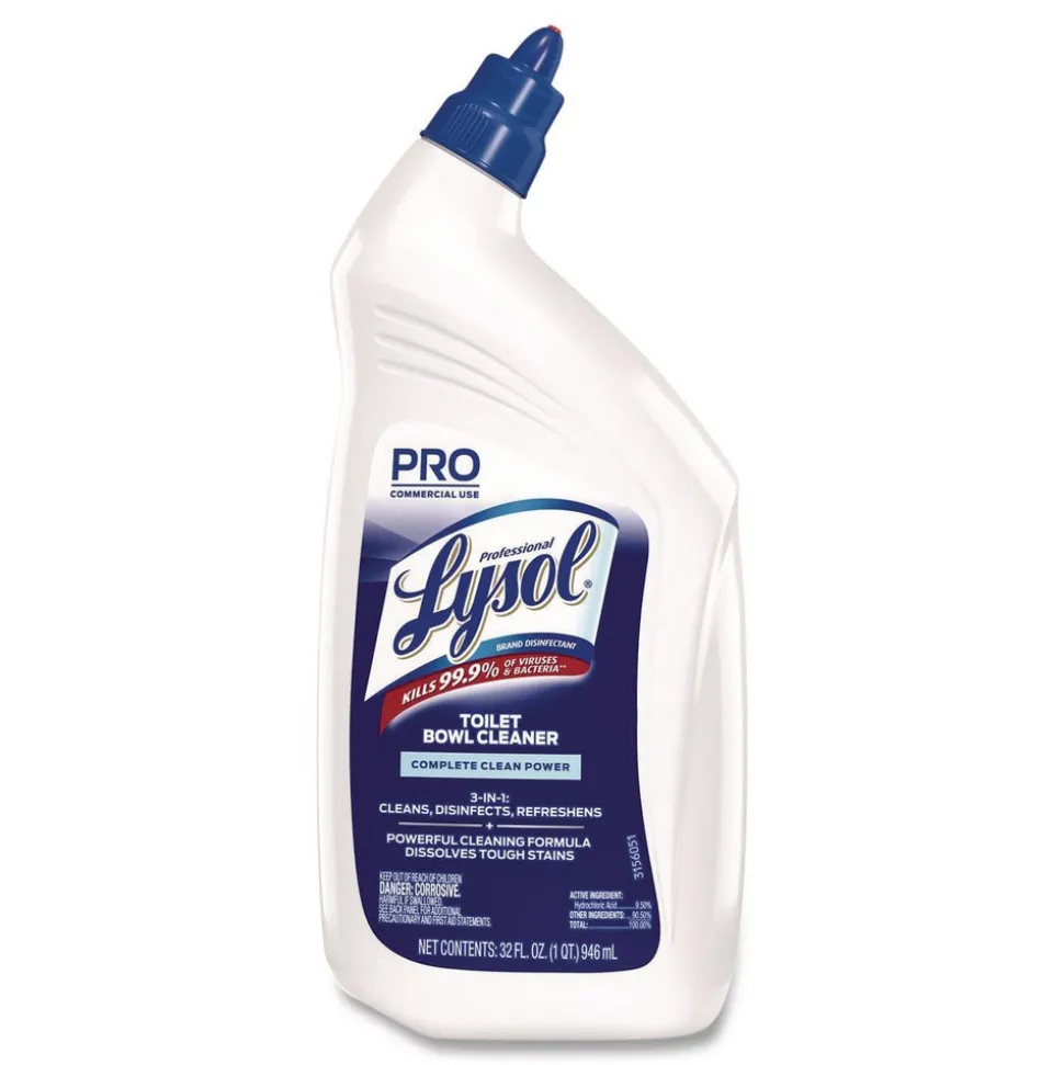 Disinfectant Toilet Bowl Cleaner, 32oz Bottle, 12/Carton
