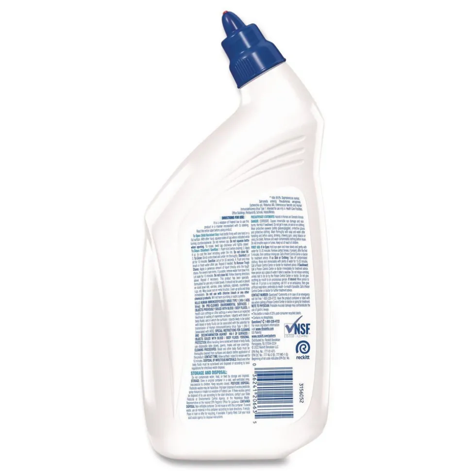 Disinfectant Toilet Bowl Cleaner, 32oz Bottle, 12/Carton