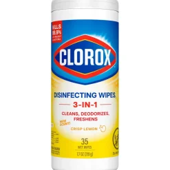 Disinfecting Wipes, Bleach Free Cleaning Wipes, 1-Ply, 7