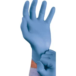Disposable Gloves: Series TouchNTuff, Size Large, 4.3000 mil, Nitrile, General Purpose, Powder-Free