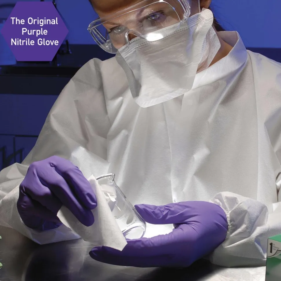 Disposable Gloves: Series Kimtech Purple Nitrile, Size Medium, 6.0000 mil, Nitrile, Medical, Powder-Free
