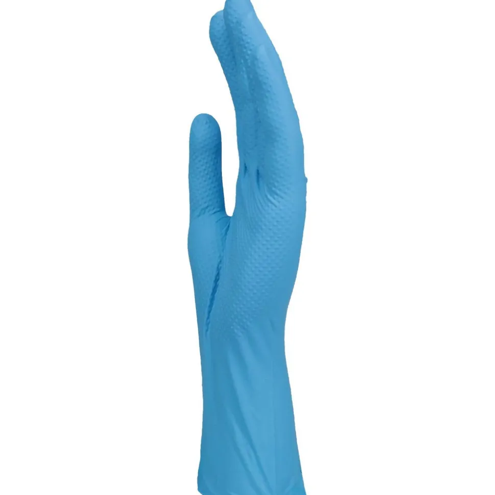 Disposable Gloves: Size X-Large, 8.0000 mil, Nitrile, General Purpose, Powder-Free