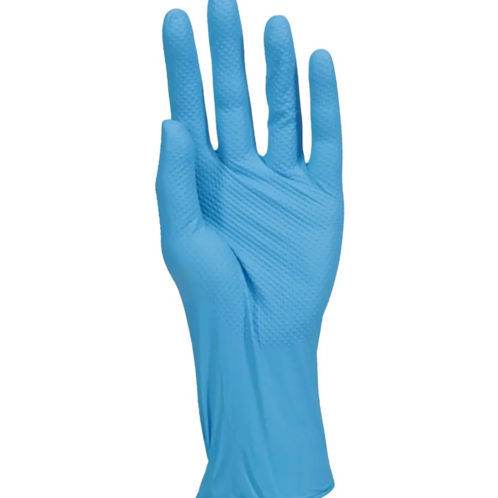Disposable Gloves: Size X-Large, 8.0000 mil, Nitrile, General Purpose, Powder-Free