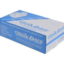 Disposable Gloves: Size X-Large, 8.0000 mil, Nitrile, General Purpose, Powder-Free