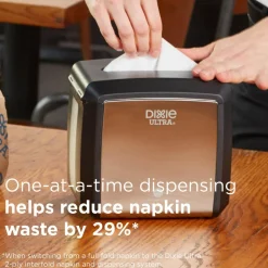 Dixie Ultra Tabletop Interfold Napkin Dispenser, Black