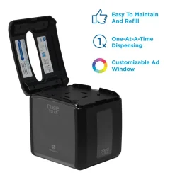 Dixie Ultra Tabletop Interfold Napkin Dispenser, Black