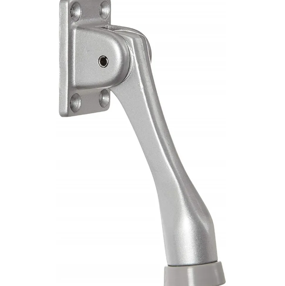 Door Stops: Type: Kick Down Door Stop; Finish/Coating: Silver, Painted; Projection: 4