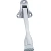 Door Stops: Type: Kick Down Floor Stop; Finish/Coating: Aluminum (Satin); Projection: 4