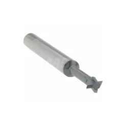 Double Angle Milling Cutter: 90 °, 1/4" Cut Dia, 1/8" Cut Width, 1/4" Shank Dia, Solid Carbide