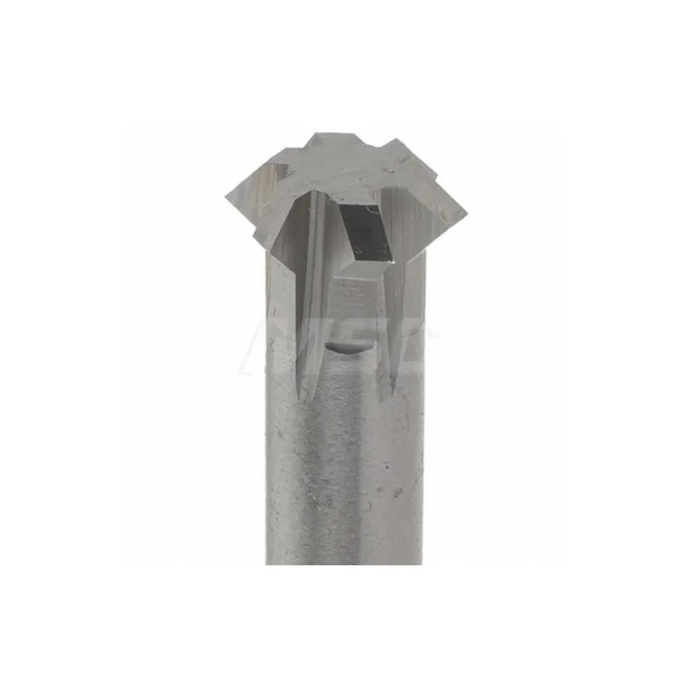 Double Angle Milling Cutter: 90 °, 3/8" Cut Dia, 1/8" Cut Width, 3/8" Shank Dia, Solid Carbide