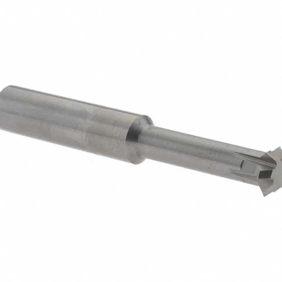 Double Angle Milling Cutter: 90 °, 3/8" Cut Dia, 1/8" Cut Width, 3/8" Shank Dia, Solid Carbide