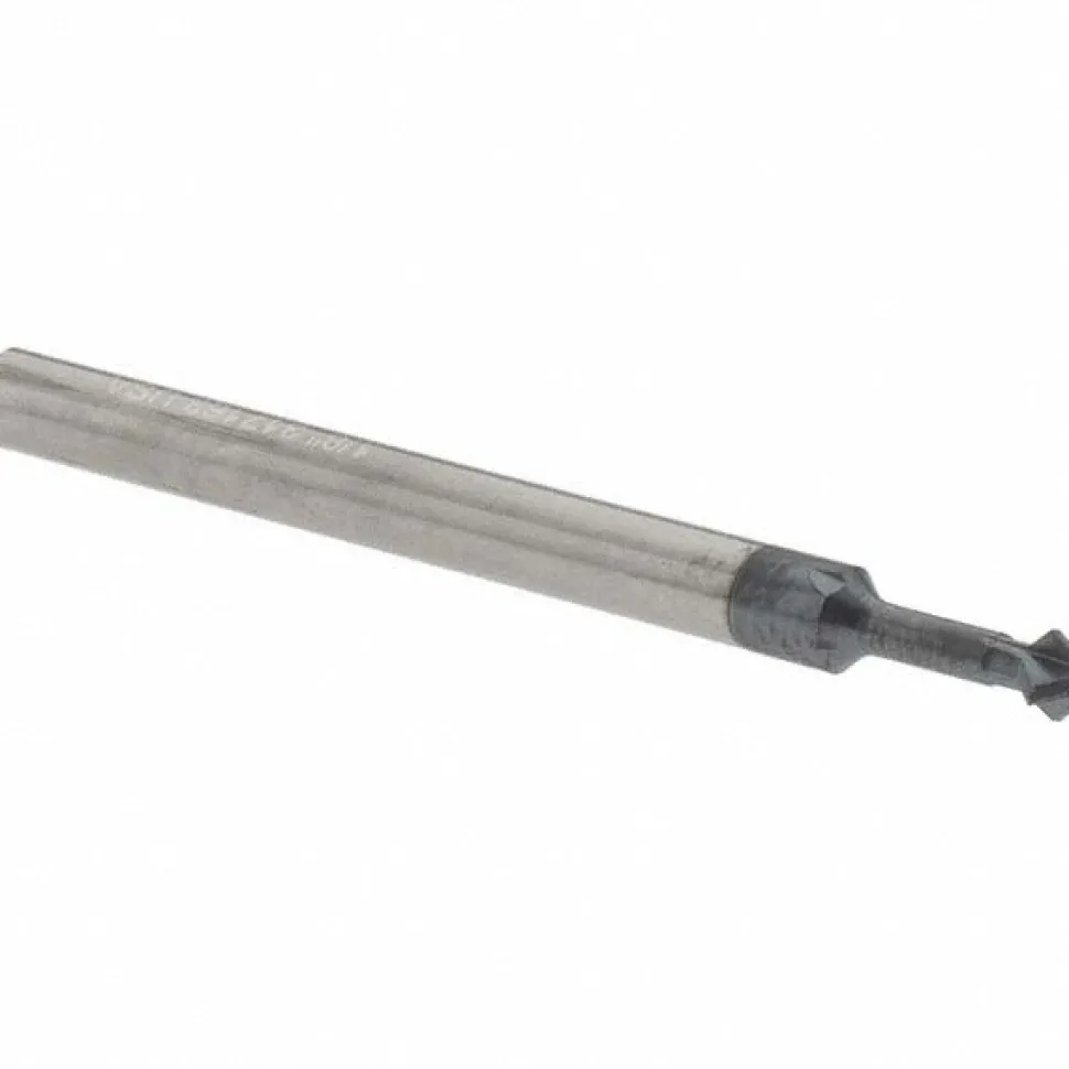 Double Angle Milling Cutter: 90 °, 1/8" Cut Dia, 0.062" Cut Width, 1/8" Shank Dia, Solid Carbide
